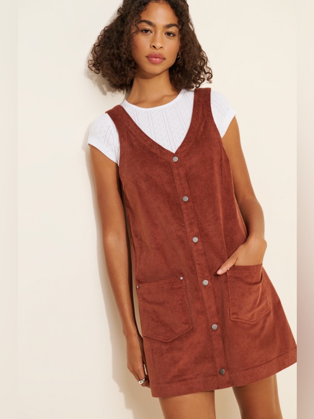 Saylor Aletta Corduroy Mini Dress